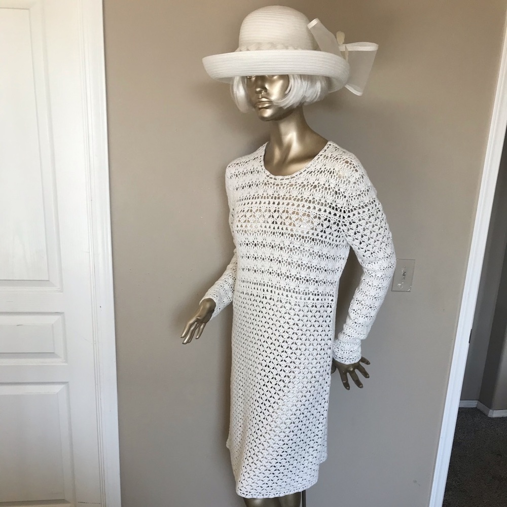 Crocheted cotton dress size large for Summer